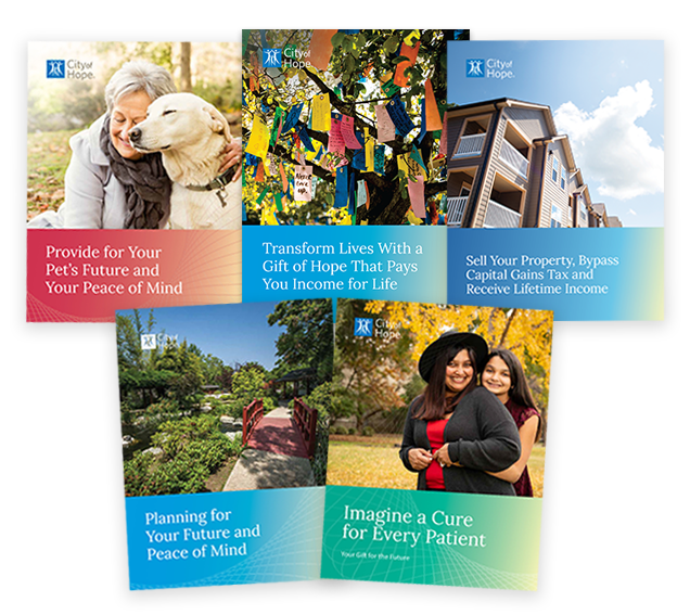 Collage of City of Hope publication covers.